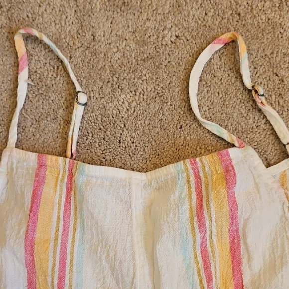 Rip Curl Women's Cotton Romper with Multicolor Stripes - Picture 5 of 13